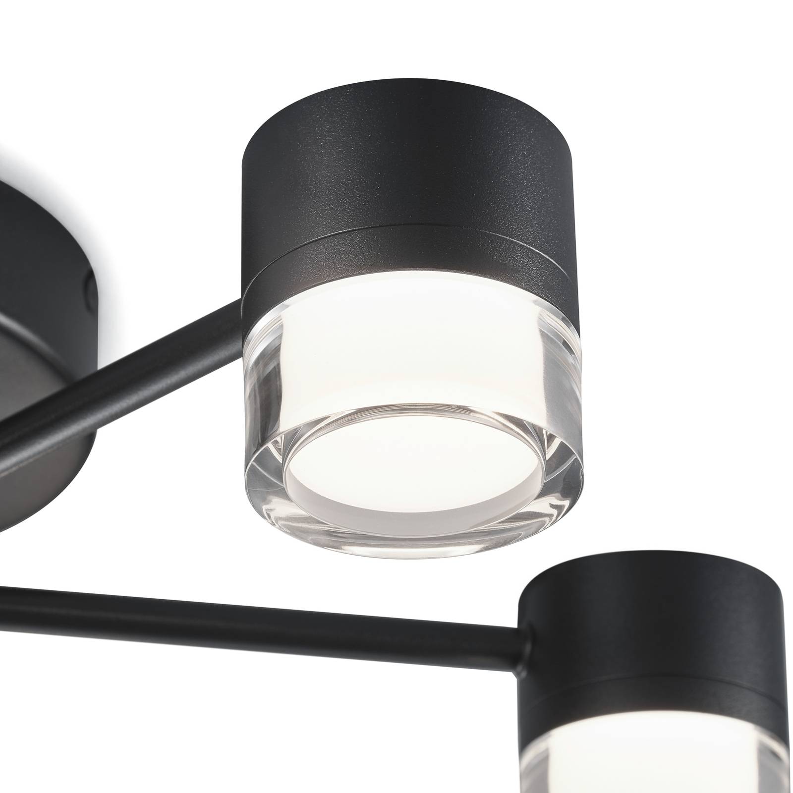 Helestra Kala LED-Deckenleuchte, schwarz, 7-flg. Helestra Kala LED-Deckenleuchte, schwarz, 7-flg. von Helestra