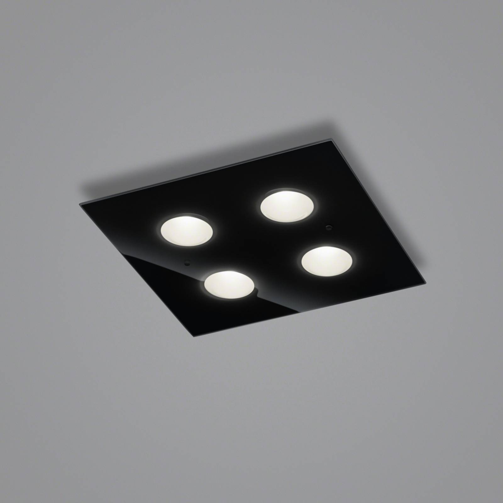 Helestra Nomi LED-Deckenlampe 38x38cm dim schwarz Helestra Nomi LED-Deckenlampe 38x38cm dim schwarz von Helestra
