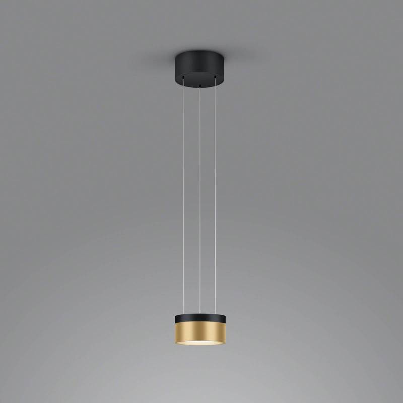 Helestra Oda LED-Hängeleuchte schwarz/gold von Helestra