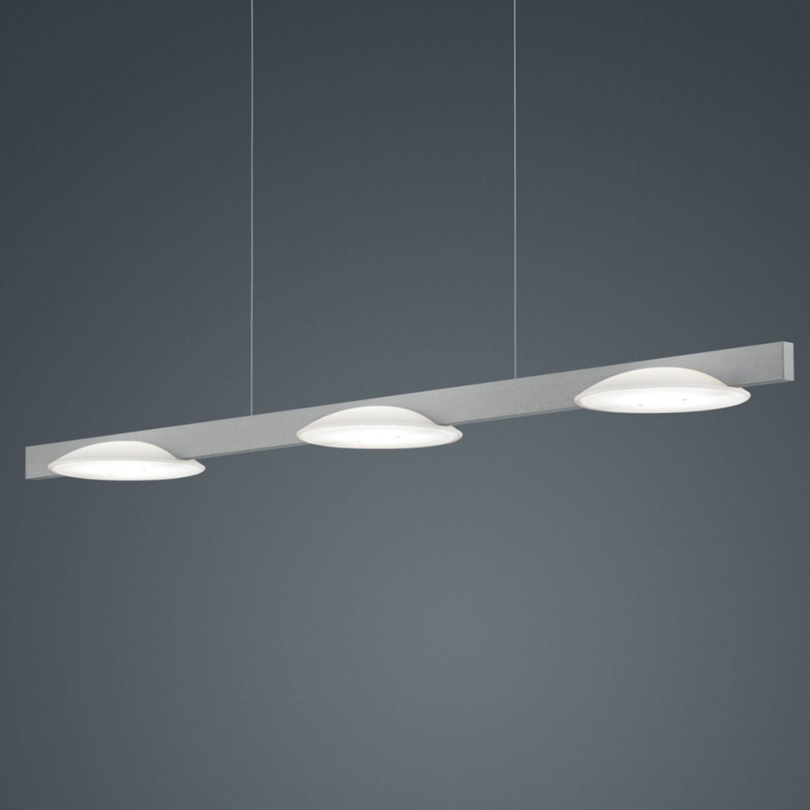 Helestra Pole LED-Hängeleuchte dreiflammig nickel Helestra Pole LED-Hängeleuchte dreiflammig nickel von Helestra