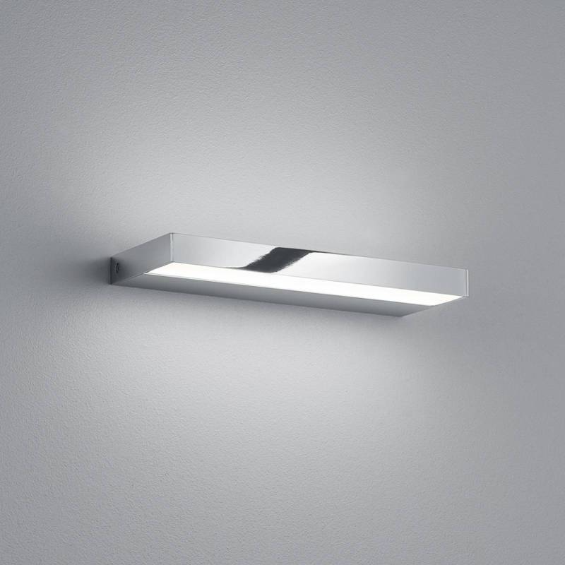 Helestra Slate LED-Wandleuchte, chrom, 30 cm von Helestra