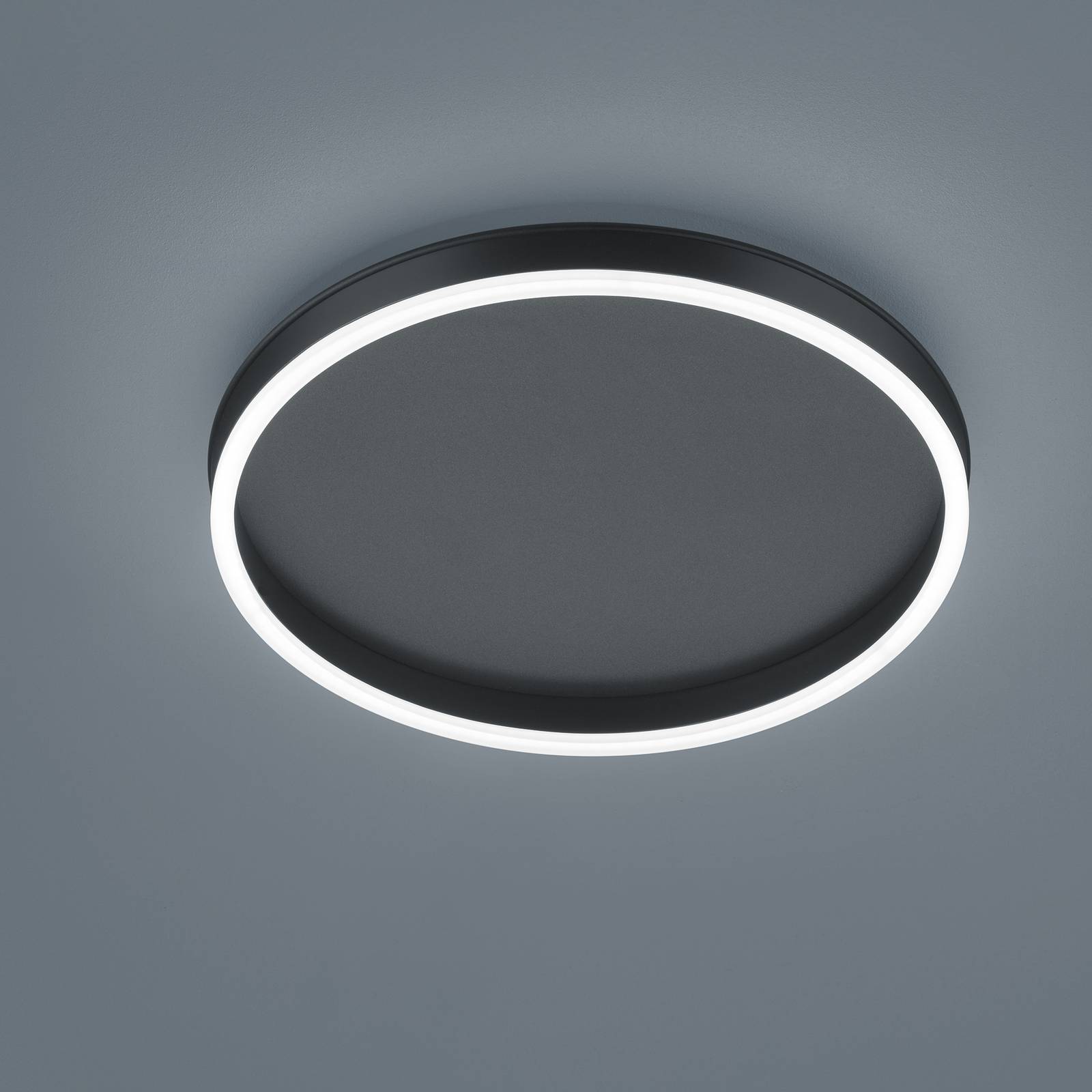 Helestra Sona LED-Deckenleuchte, schwarz, Ø 40 cm von Helestra