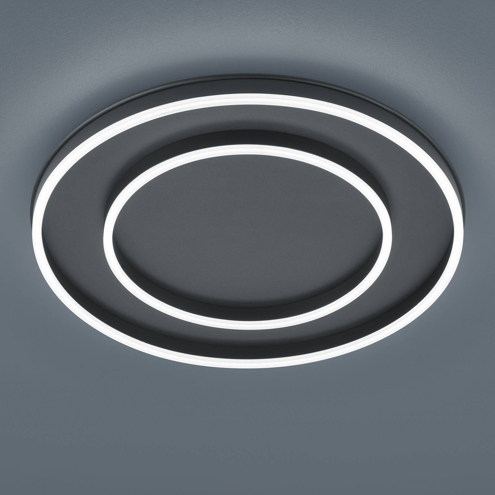 Helestra Sona LED-Deckenleuchte, schwarz, Ø 59 cm Helestra Sona LED-Deckenleuchte, schwarz, Ø 59 cm von Helestra