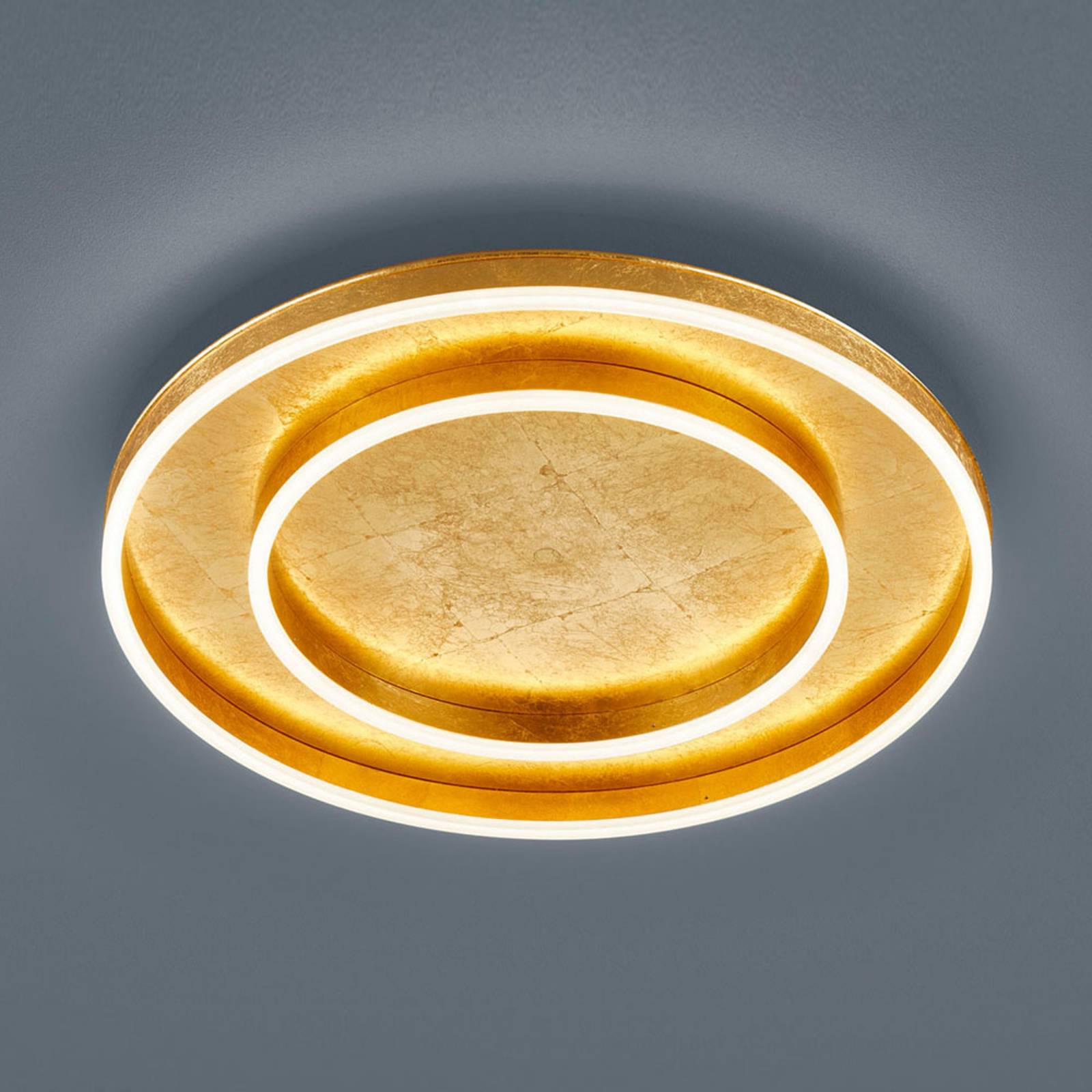 Helestra Sona LED-Deckenleuchte dimmbar Ø60cm gold Helestra Sona LED-Deckenleuchte dimmbar Ø60cm gold von Helestra