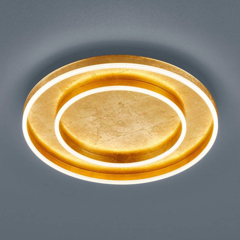 Helestra Sona LED-Deckenleuchte dimmbar Ø60cm gold von Helestra