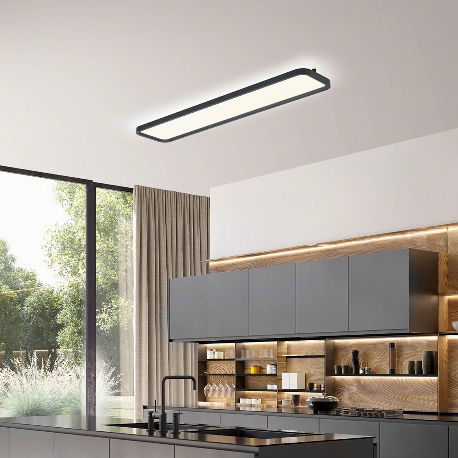 Helestra Vesp LED-Panel Backlight 120x26cm schwarz Helestra Vesp LED-Panel Backlight 120x26cm schwarz von Helestra