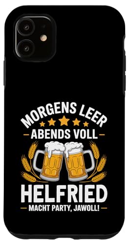 Morgens Leer Abends Voll lustiger Bier Spruch Helfried Hülle für iPhone 11 Morgens Leer Abends Voll lustiger Bier Spruch Helfried Hülle für iPhone 11 von Helfried Spruch lustiger Bier Spruch Vatertag