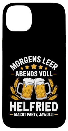 Morgens Leer Abends Voll lustiger Bier Spruch Helfried Hülle für iPhone 14 Plus Morgens Leer Abends Voll lustiger Bier Spruch Helfried Hülle für iPhone 14 Plus von Helfried Spruch lustiger Bier Spruch Vatertag