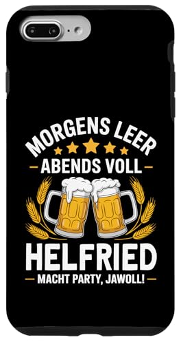Morgens Leer Abends Voll lustiger Bier Spruch Helfried Hülle für iPhone 7 Plus/8 Plus Morgens Leer Abends Voll lustiger Bier Spruch Helfried Hülle für iPhone 7 Plus/8 Plus von Helfried Spruch lustiger Bier Spruch Vatertag