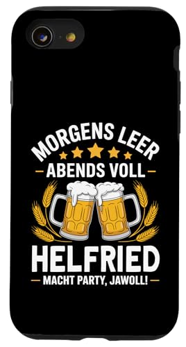 Morgens Leer Abends Voll lustiger Bier Spruch Helfried Hülle für iPhone SE (2020) / 7 / 8 von Helfried Spruch lustiger Bier Spruch Vatertag