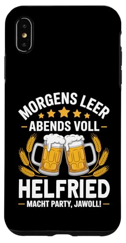 Morgens Leer Abends Voll lustiger Bier Spruch Helfried Hülle für iPhone XS Max Morgens Leer Abends Voll lustiger Bier Spruch Helfried Hülle für iPhone XS Max von Helfried Spruch lustiger Bier Spruch Vatertag