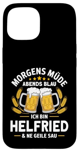 Morgens Müde Abends Blau lustiger Bier Spruch Helfried Hülle für iPhone 15 Morgens Müde Abends Blau lustiger Bier Spruch Helfried Hülle für iPhone 15 von Helfried Spruch lustiger Bier Spruch Vatertag
