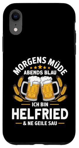 Morgens Müde Abends Blau lustiger Bier Spruch Helfried Hülle für iPhone XR Morgens Müde Abends Blau lustiger Bier Spruch Helfried Hülle für iPhone XR von Helfried Spruch lustiger Bier Spruch Vatertag
