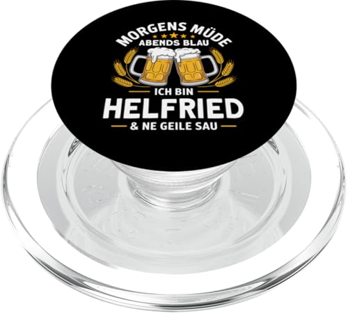 Morgens Müde Abends Blau lustiger Bier Spruch Helfried PopSockets PopGrip für MagSafe Morgens Müde Abends Blau lustiger Bier Spruch Helfried PopSockets PopGrip für MagSafe von Helfried Spruch lustiger Bier Spruch Vatertag