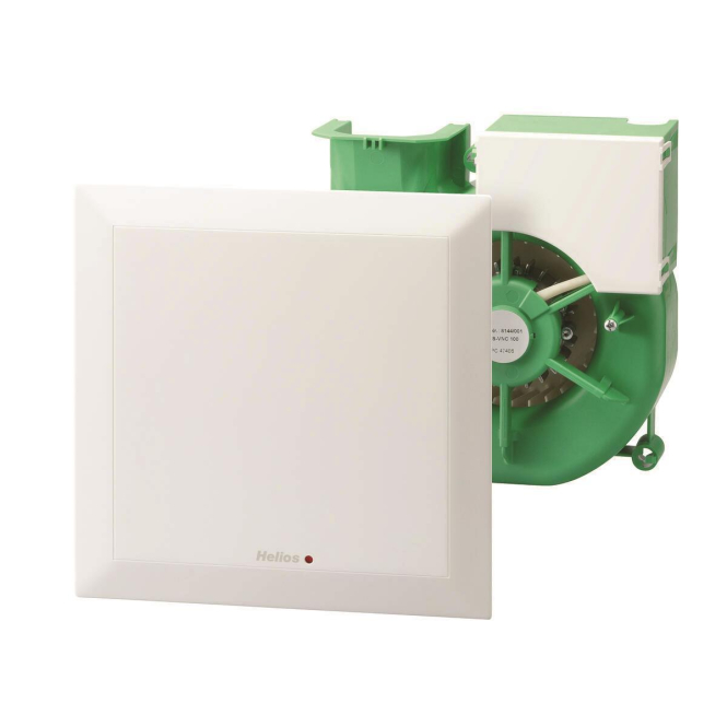 HELI Ventilatoreinsatz mit ELS-VN 100/60 Fassade, Nachlauf und 2 Leistungsstufen von Helios Ventilatoren GmbH + Co.