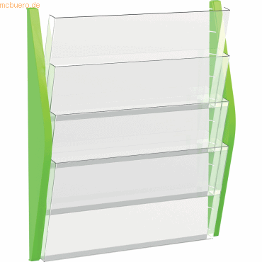 Helit Bogen-Prospekthalter 4x A3 Zeitungsformat limettengrün Helit Bogen-Prospekthalter 4x A3 Zeitungsformat limettengrün von Helit