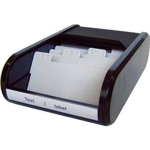 Helit H6218095 the personal Visitenkartenbox 300 Karten (B x H x T) 240 x 67 x 136 mm Schwarz Polyethylen, Polypropylen von Helit