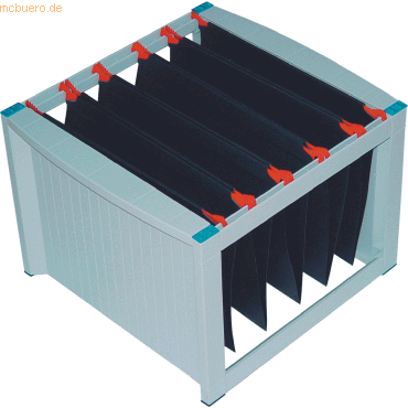 Helit Hängemappenbox 36x38x27,2cm grau/blau Helit Hängemappenbox 36x38x27,2cm grau/blau von Helit