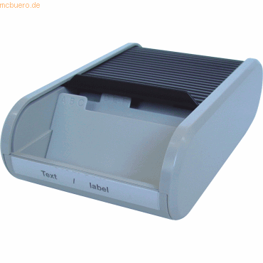 Helit Visitenkartenbox für ca. 300 Karten schwarz/grau Helit Visitenkartenbox für ca. 300 Karten schwarz/grau von Helit