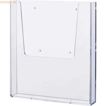 Helit Wandprospekthalter 1x A4 225x282x366mm glasklar von Helit