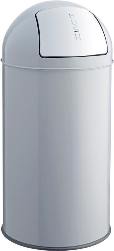 Helit the dome 30 l Rund Edelstahl Grau - Metallisch (H2401787) (geöffnet) von Helit