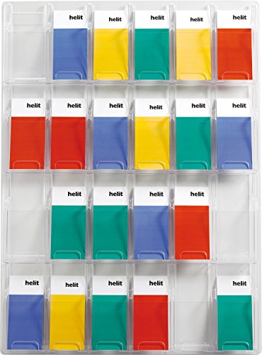 helit H6259502 - Wanddisplay „the clearly“ 24 Taschen, 1/3 DIN A4 hoch, glasklar helit H6259502 - Wanddisplay „the clearly“ 24 Taschen, 1/3 DIN A4 hoch, glasklar von Helit