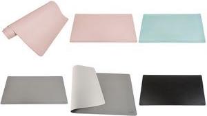 helit Schreibunterlage the flat mat, 800 x 400 mm,hellblau aus PVC, Oberfläche wasserabweisend, schreibtischschonende - 1 Stück (H2525133) von Helit