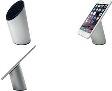 helit Smartphone-Ständer the magic stand, silber aus Aluminium, für Smartphone mit & ohne Schutzhülle bis zu - 1 Stück (H2380000) von Helit