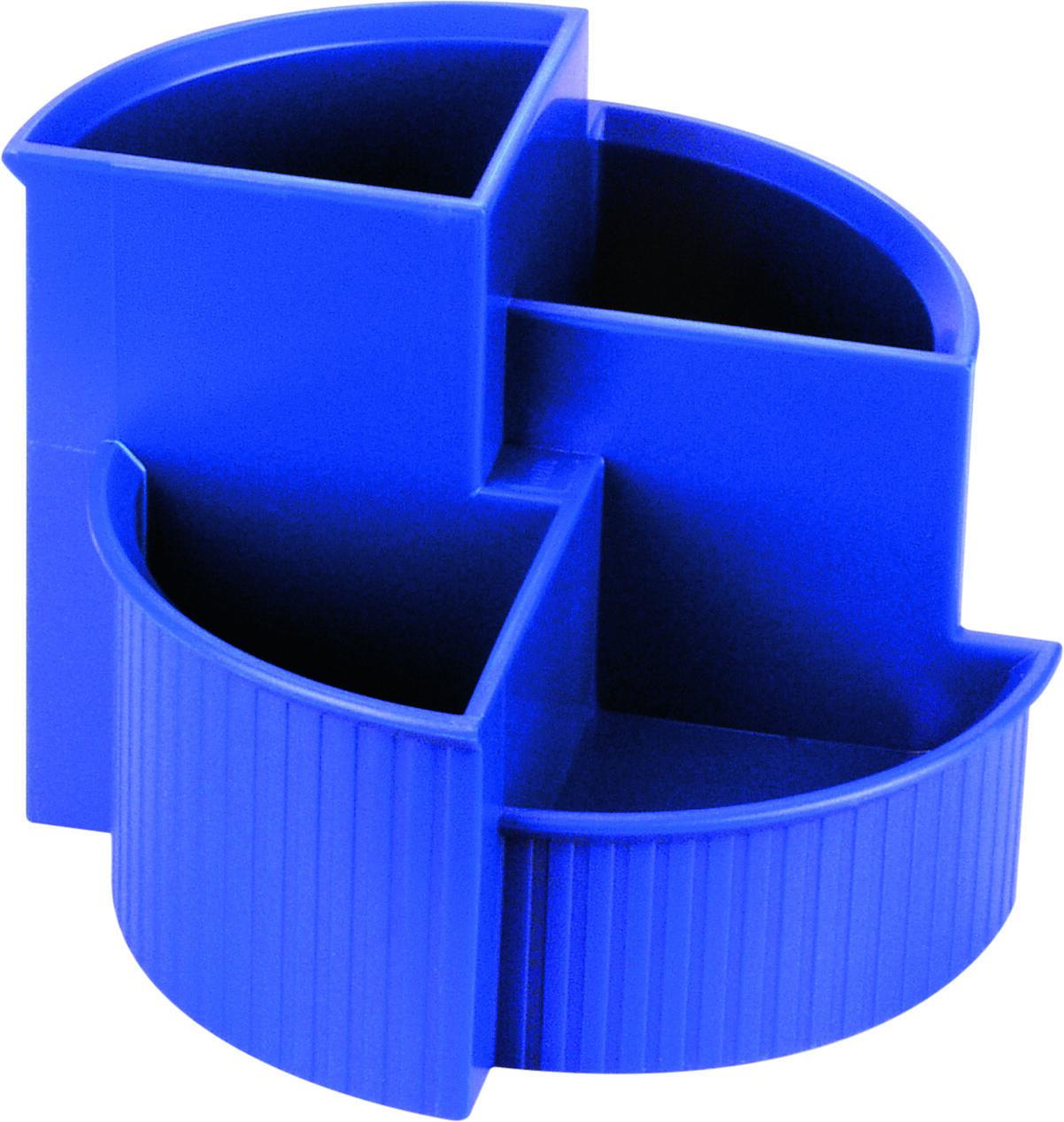 helit Stiftehalter Helit Linear Multiköcher blau 14,0 x 14,0 x 10,0 cm Blau von Helit