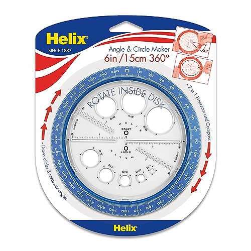 Helix 36002 Winkel- und Kreisschablone von Helix