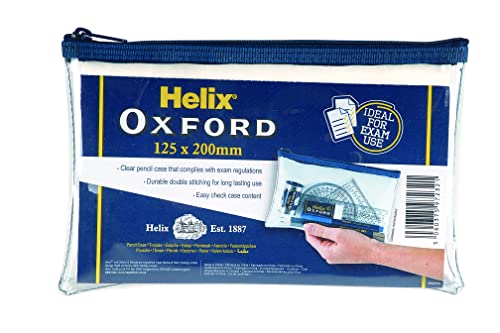 Helix 930710 Oxford Bleistiftschachtel, 4 cm, durchsichtig von Helix