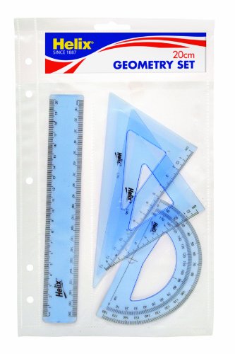 Helix Geometrie-Set, 20 cm, Blau von Helix