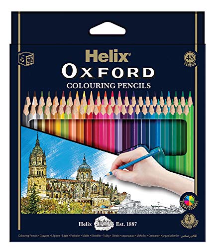 Helix Oxford Buntstifte 48 Bleistifte sortiert von Helix