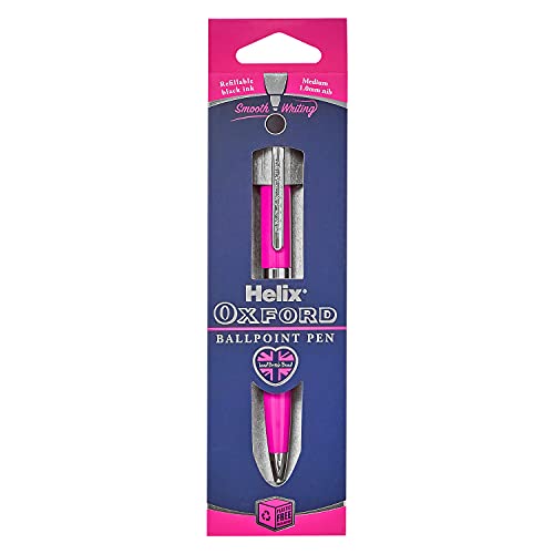 Helix Oxford Premium Kugelschreiber, mit Kunststoffverpackung, Rosa Helix Oxford Premium Kugelschreiber, mit Kunststoffverpackung, Rosa von Helix
