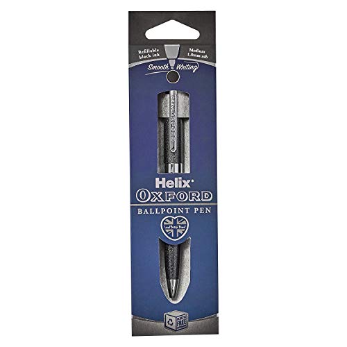 Helix Oxford Premium Kugelschreiber (Graphit) mit Kunststoffverpackung von Helix
