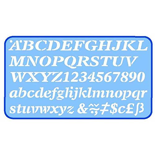Helix Profi-Winkelmesser 2mm Italic Letters Stencil von Helix