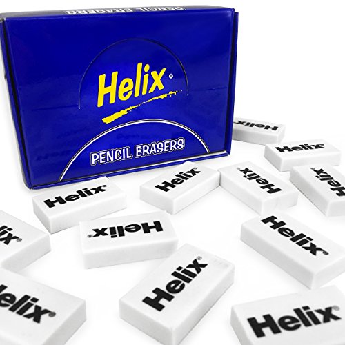 Helix Y91040 Druckgummis, 34 x 20 x 8 mm, Weiß, 40 Stück von Helix