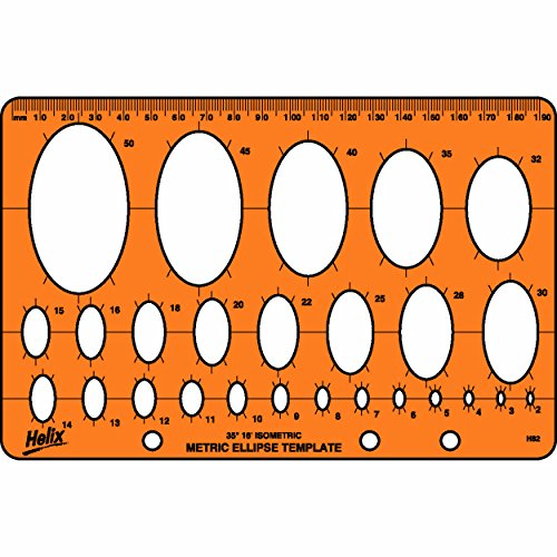 Spiralkreis-Schablone H67010 Ellipse Einzelpackung von Helix