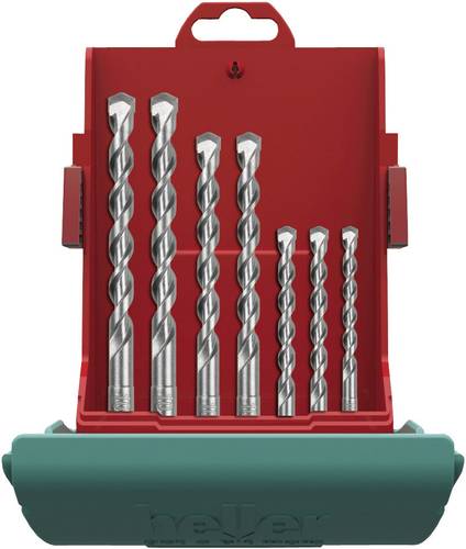 Heller Bionic 16315 6 Hartmetall Hammerbohrer-Set 7teilig 5 mm, 6 mm, 6 mm, 8 mm, 8 mm, 10 mm, 12mm von Heller