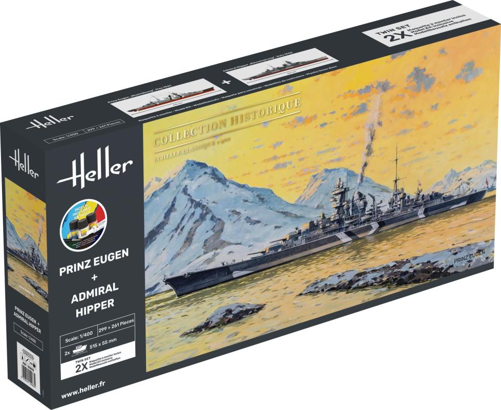 Prinz Eugen + Admiral Hipper - Twinset - Starter Kit von Heller