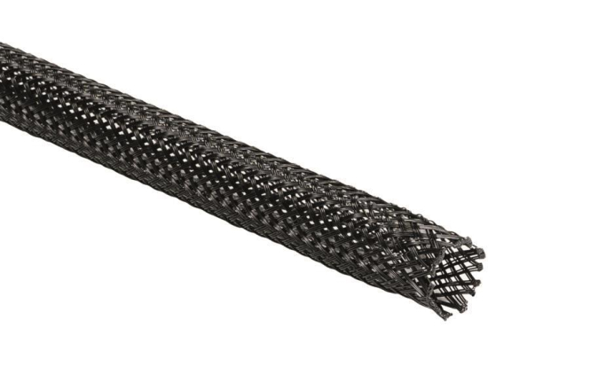 Hellermann HEGPX30-PET-BK 50m Polyester Geflechtschlauch schwarz 170-00300 (Inhalt 50 Stück) von HellermannTyton GmbH & Co. KG