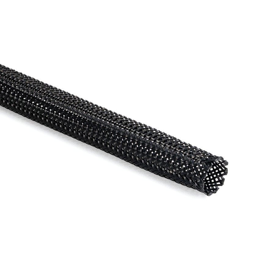 100 Mtr. HellermannTyton Geflechtschlauch HEGPA6608-PA66-BK 170-40800 von HellermannTyton