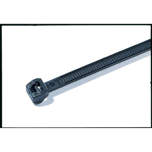 HELLERMANNTYTON Hellermann Tyton 118-00018 Kabelbinder aus Polyamid, Schwarz, 100 Stück (24,5 cm, 4,6 mm, 1,3 mm, 100 Stück) von HELLERMANNTYTON