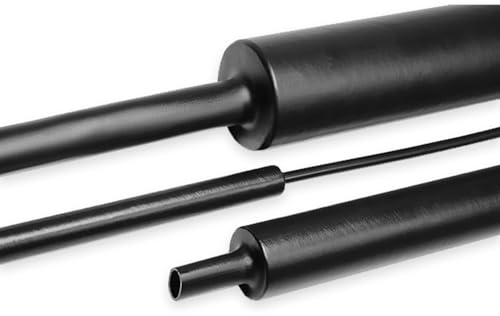 HELLERMANNTYTON Hellermann Tyton 323 – 50120 Mantel thermorétrécissable schwarz 6pièce (S) – isolierend-Kabel (1 m, 1,2 cm, 3 mm, 2 mm, 6 Stück (S)) von HellermannTyton