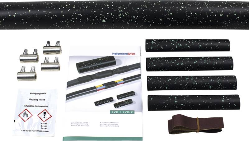 HT 380-04013 - Schrumpfschlauch Kit - 4:1, 5x1,5-6mm², mit Schraubverbinder von HellermannTyton