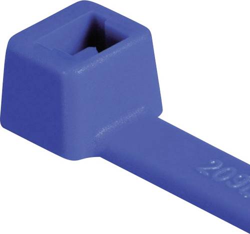 HellermannTyton 116-01816 T18R-PA66-BU-C1 Kabelbinder 100mm 2.50mm Blau 100St. von HellermannTyton