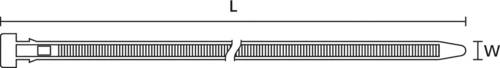 HellermannTyton 132-37530 CT375-PA66HS-BK Kabelbinder 375mm 7.60mm Schwarz mit Spreizanker, Hitzesta von HellermannTyton