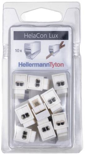 HellermannTyton 148-90058 HECL-2/1-Blister-PA66-WH (10) Verbindungsklemme flexibel: 0.5-2.5mm² star von HellermannTyton