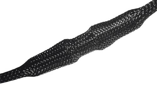 HellermannTyton 170-10300 HEGP03-PET-BK Geflechtschlauch Schwarz Polyester 1 bis 5mm Meterware von HellermannTyton