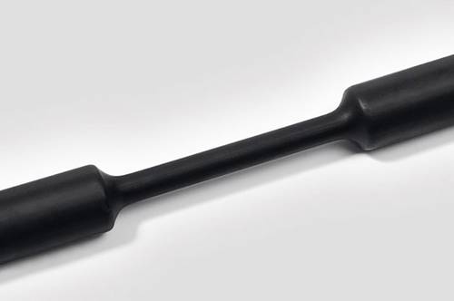 HellermannTyton 333-31200 Schrumpfschlauch ohne Kleber Schwarz 12mm 4mm Schrumpfrate:3:1 Meterware von HellermannTyton